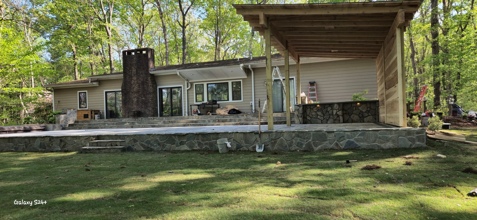Patios and Retaining Wall