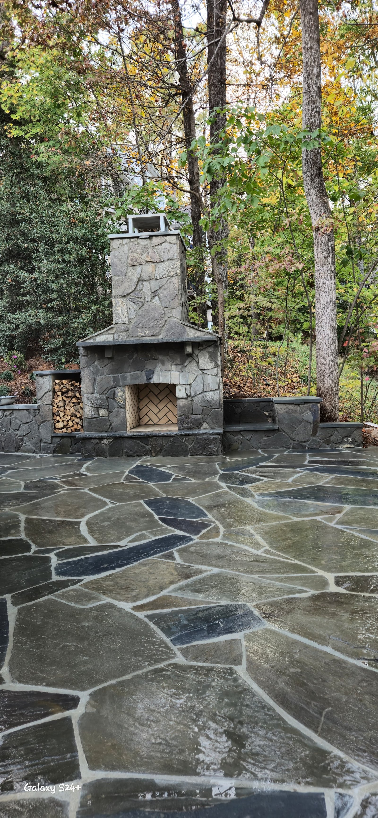 Patios and Retaining Wall