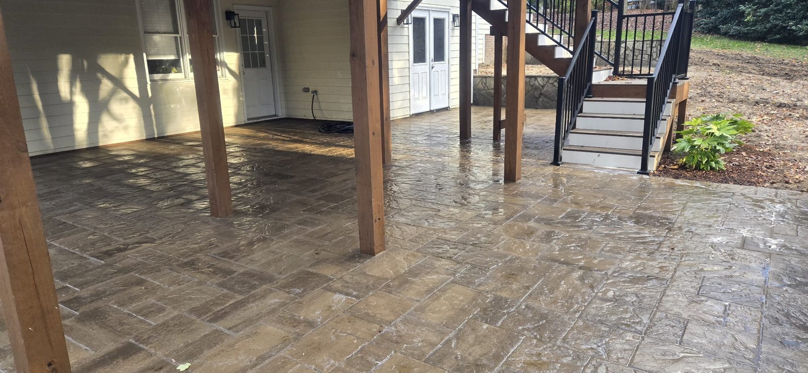 Patios and Retaining Wall